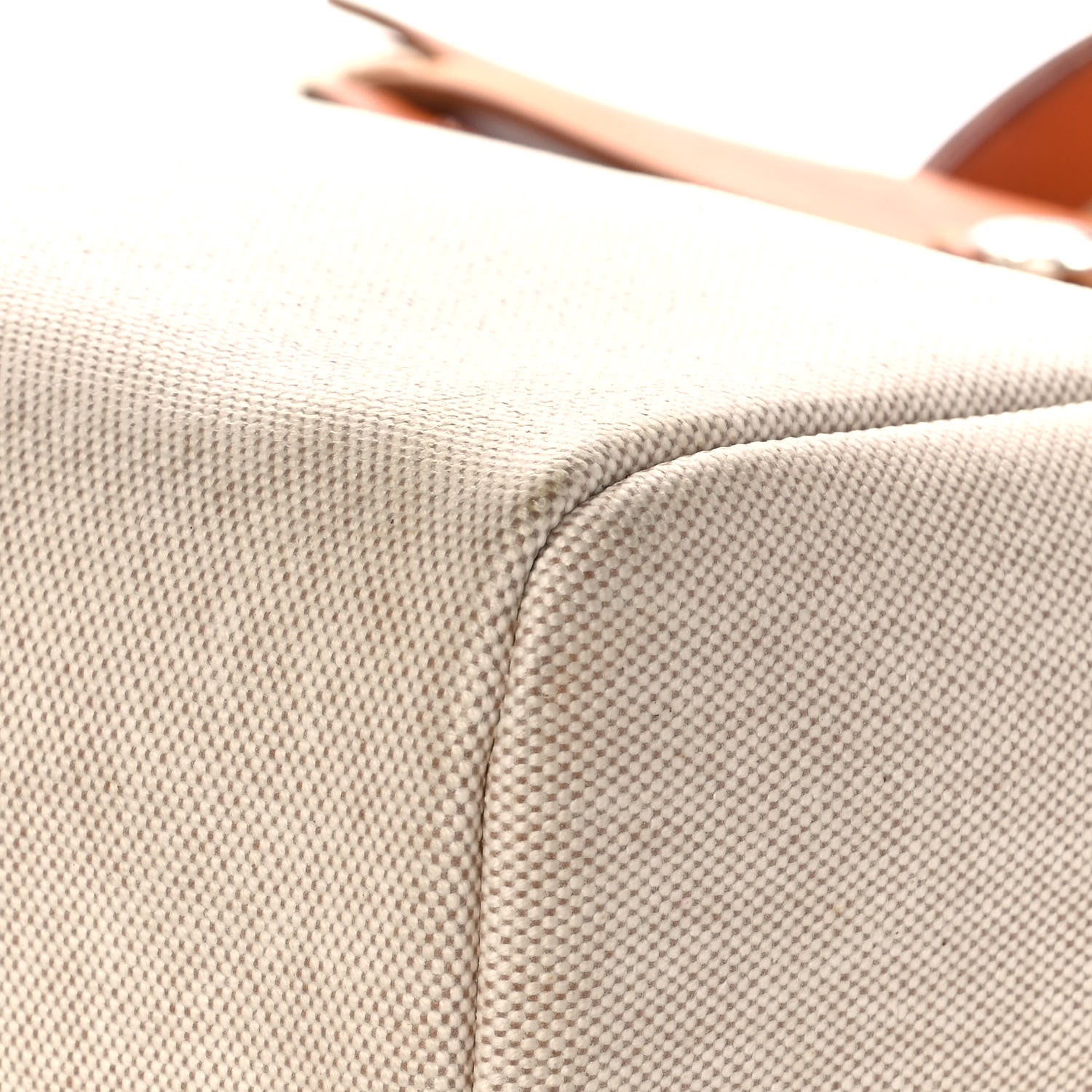 Hermes Toile Vache Calfskin Herbag 30 PM Backpack Natural 10 of 17