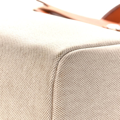 Hermes Toile Vache Calfskin Herbag 30 PM Backpack Natural 10 of 17