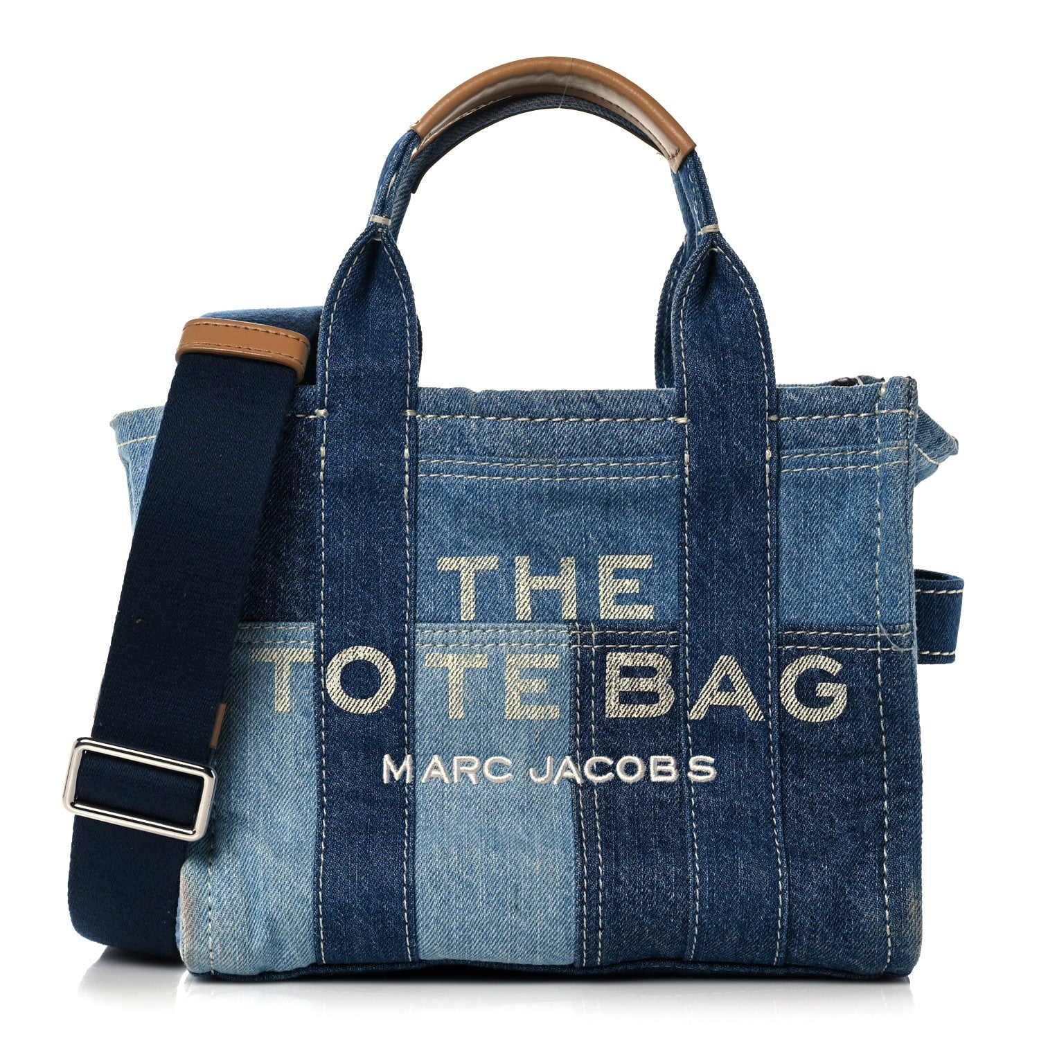 Marc Jacobs Denim Canvas Small Tote Bag Blue 1 of 8