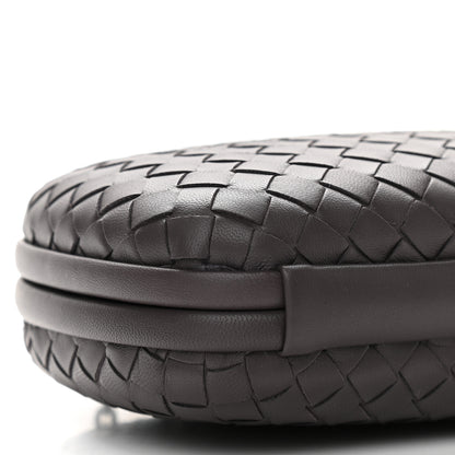 Bottega Veneta Nappa Intrecciato Chain Knot Clutch Steel 6 of 7