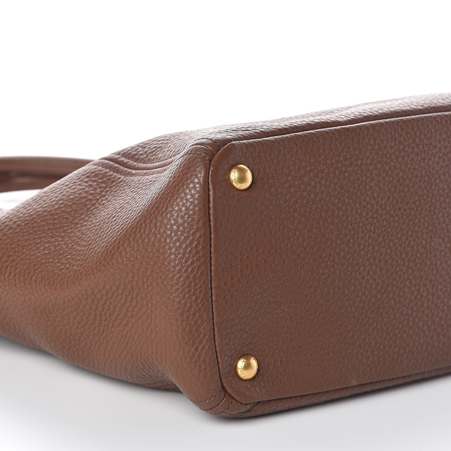 Vitello Daino Side Pocket Tote Palissandro