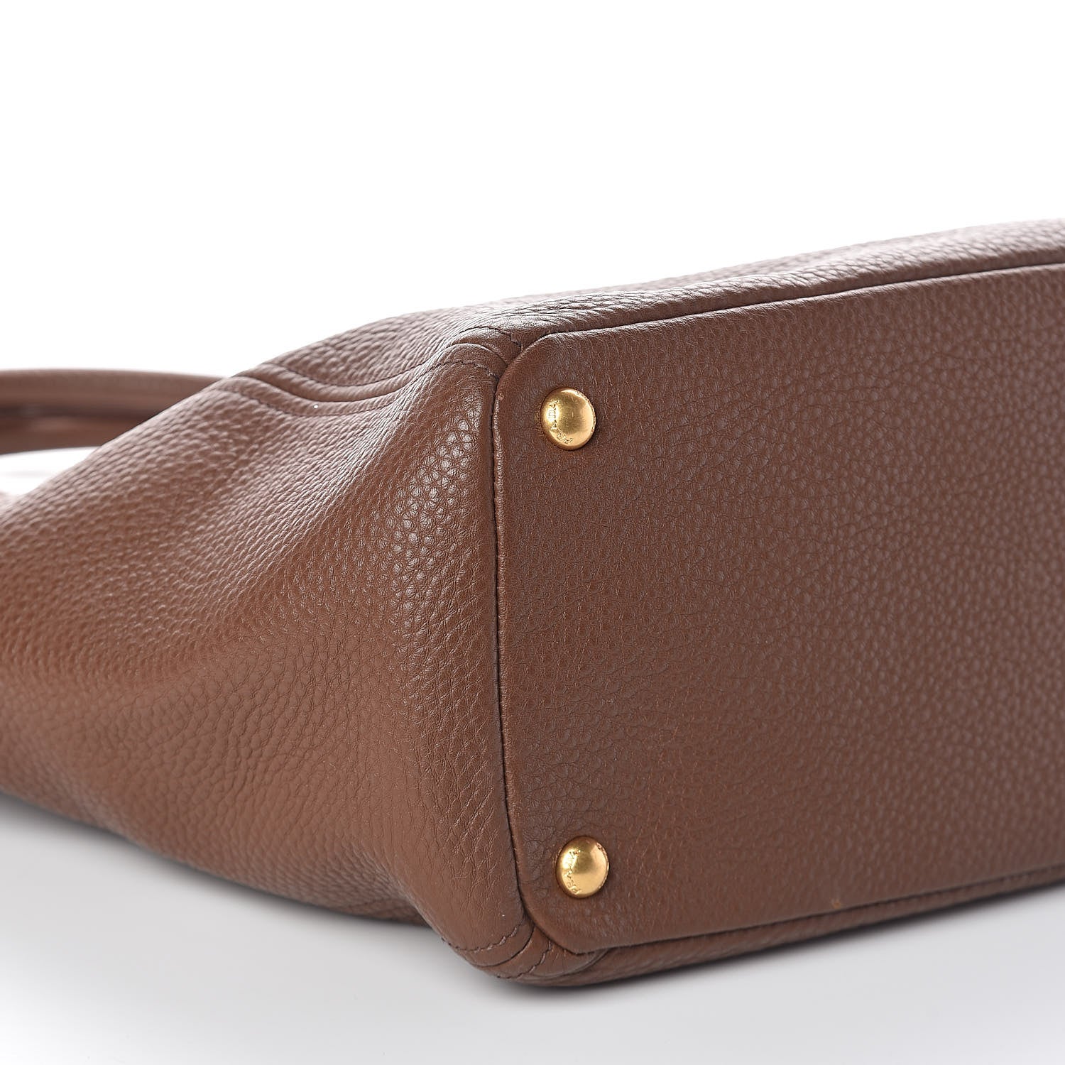 Prada Vitello Daino Side Pocket Tote Palissandro 6 of 15