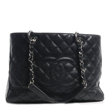Chanel Caviar Grand Shopping Tote GST Black 1 of 7
