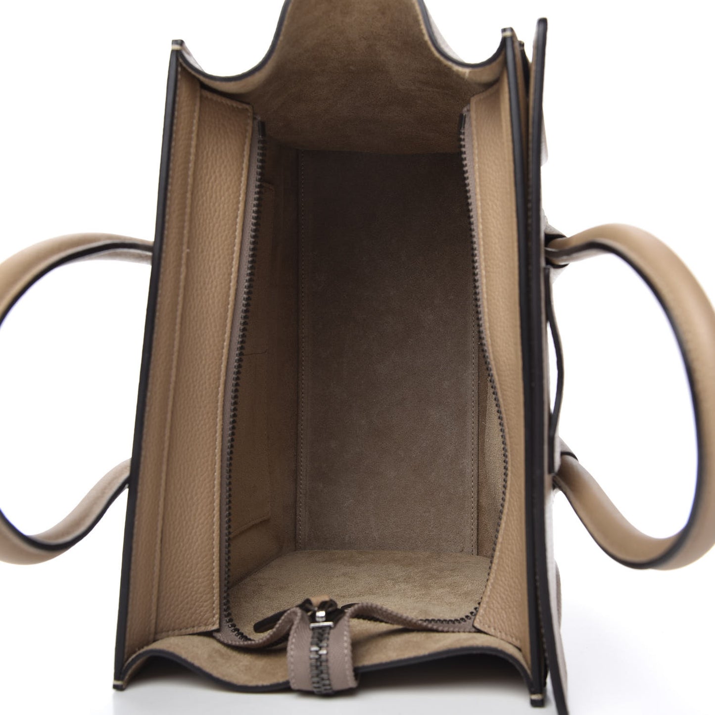 Drummed Calfskin Micro Luggage Dune