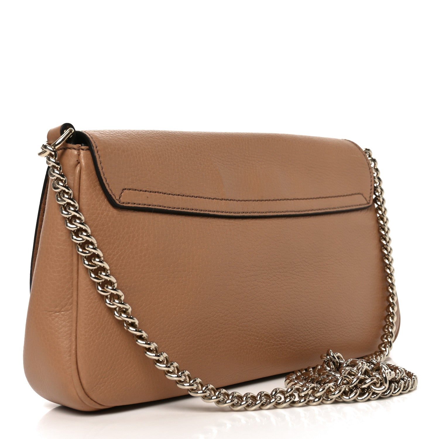Gucci Pebbled Calfskin Medium Soho Flap Crossbody Camelia 3 of 10