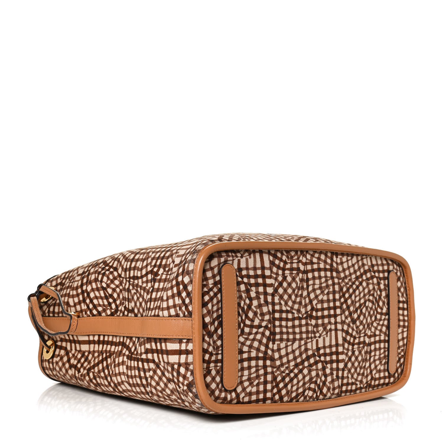 MCM Visetos Medium Liz Reversible Shopper Tote Cognac 6 of 20