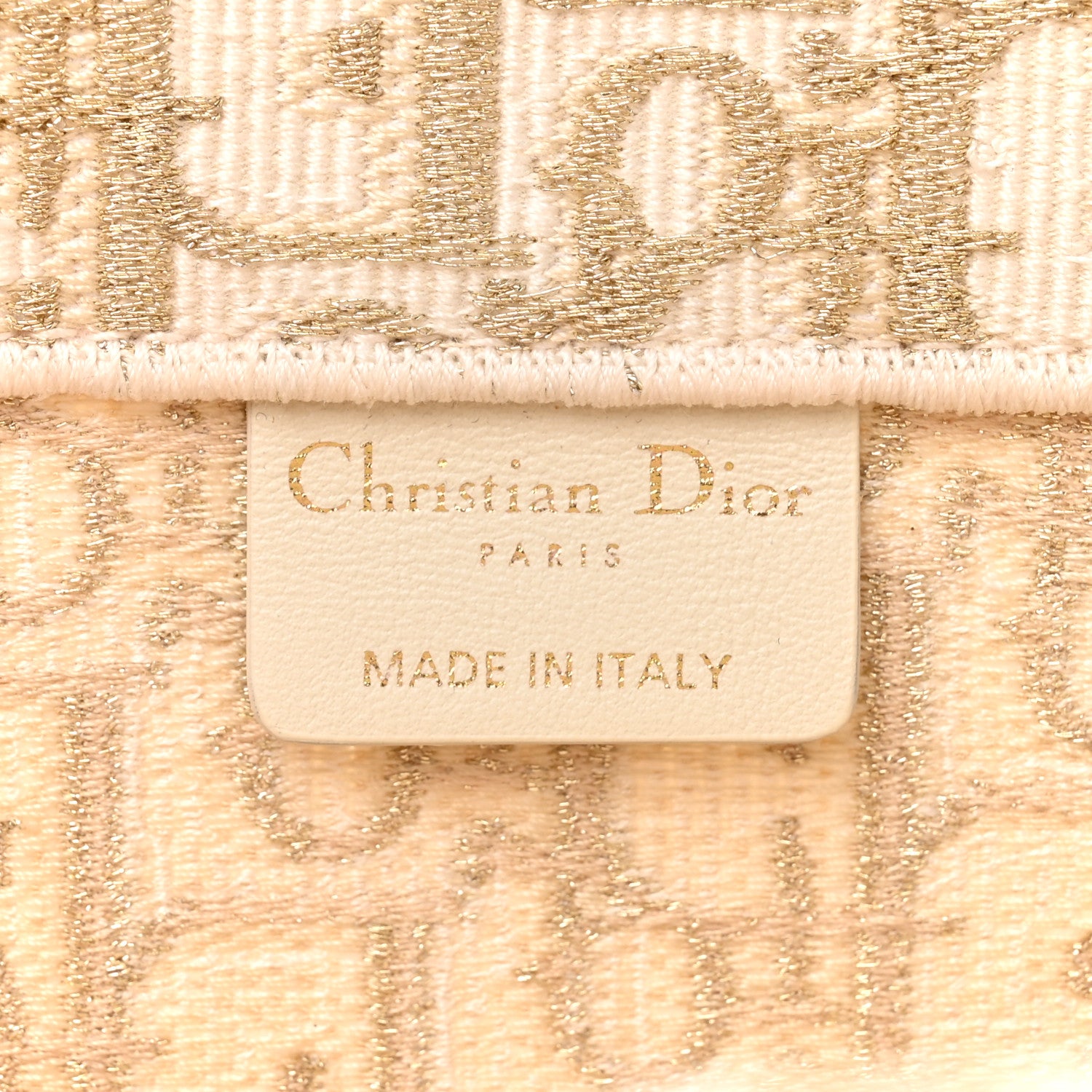Christian Dior Oblique Medium Book Tote Gold Multicolor 6 of 10
