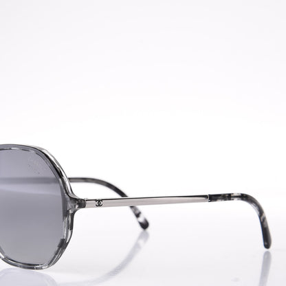 Chanel CC Polarized Oversized Sunglasses 5345 Black Grey 7 of 9