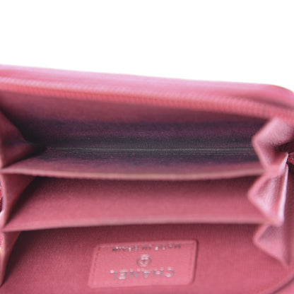 Chanel Caviar Button Zip Coin Purse Pink 8 of 16
