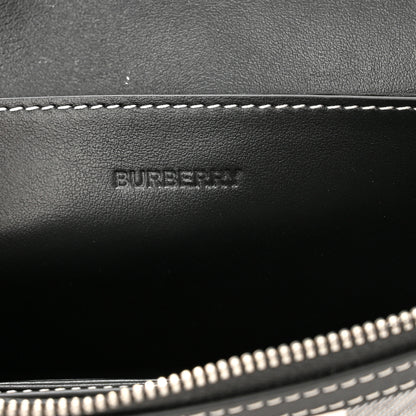 Burberry E-Canvas Giant Check Oscar Crossbody Dark Birch 6 of 9
