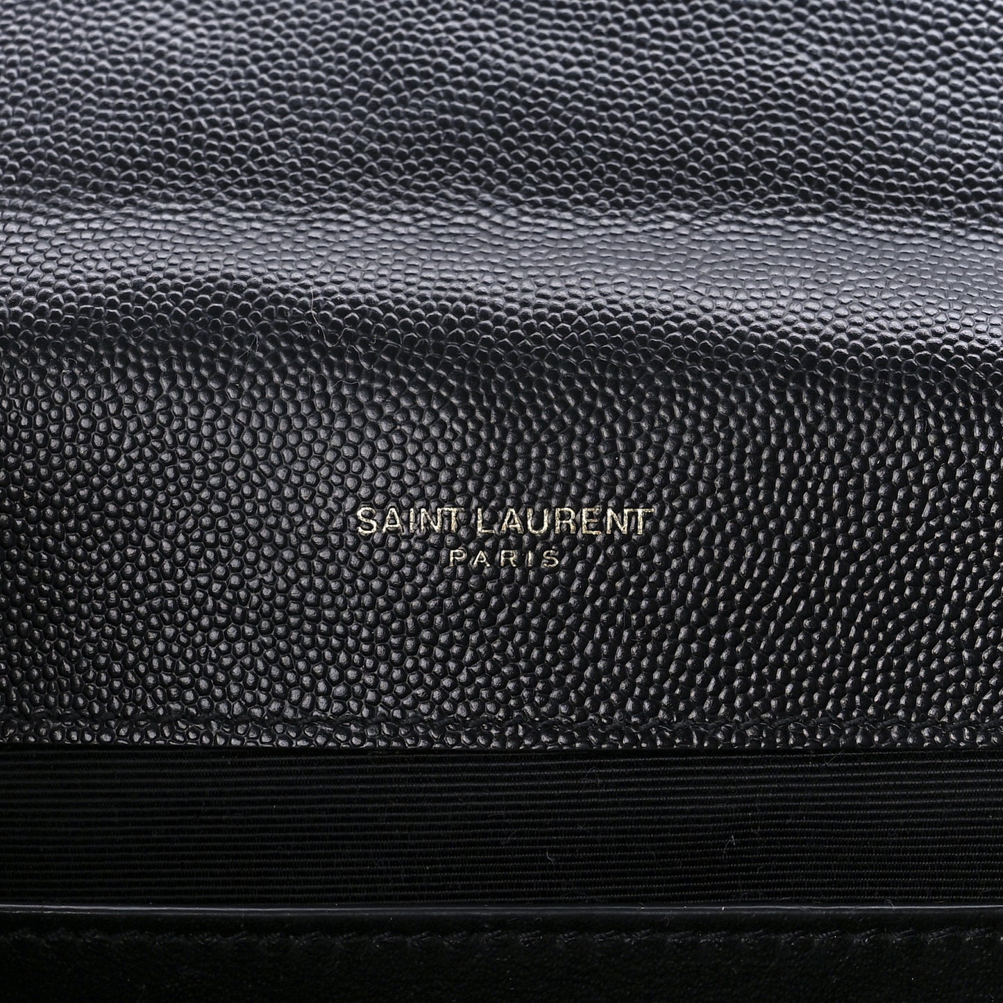 Grain De Poudre Textured Mixed Matelasse Triquilt Medium Monogram Satchel Black
