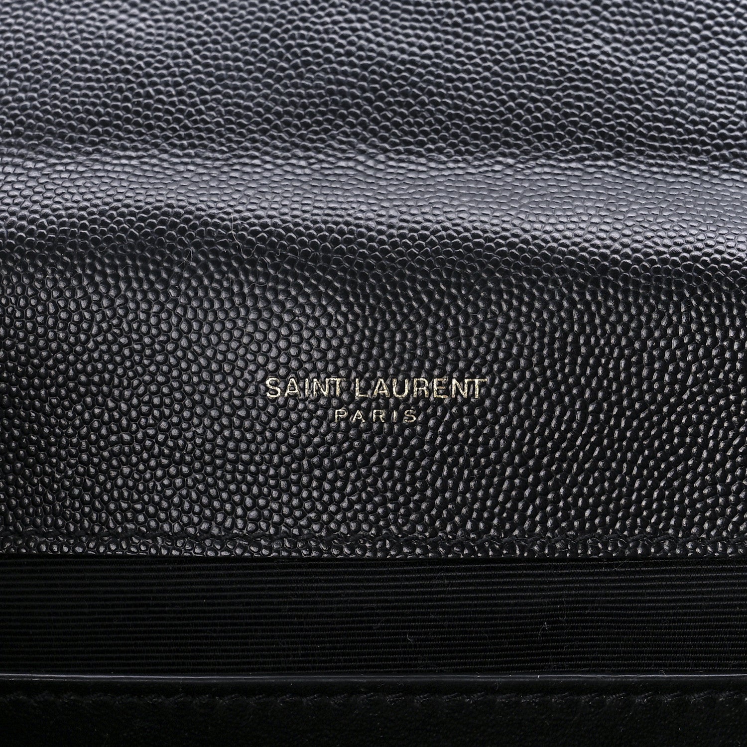 Saint Laurent Grain De Poudre Textured Mixed Matelasse Triquilt Medium Monogram Satchel Black 6 of 11