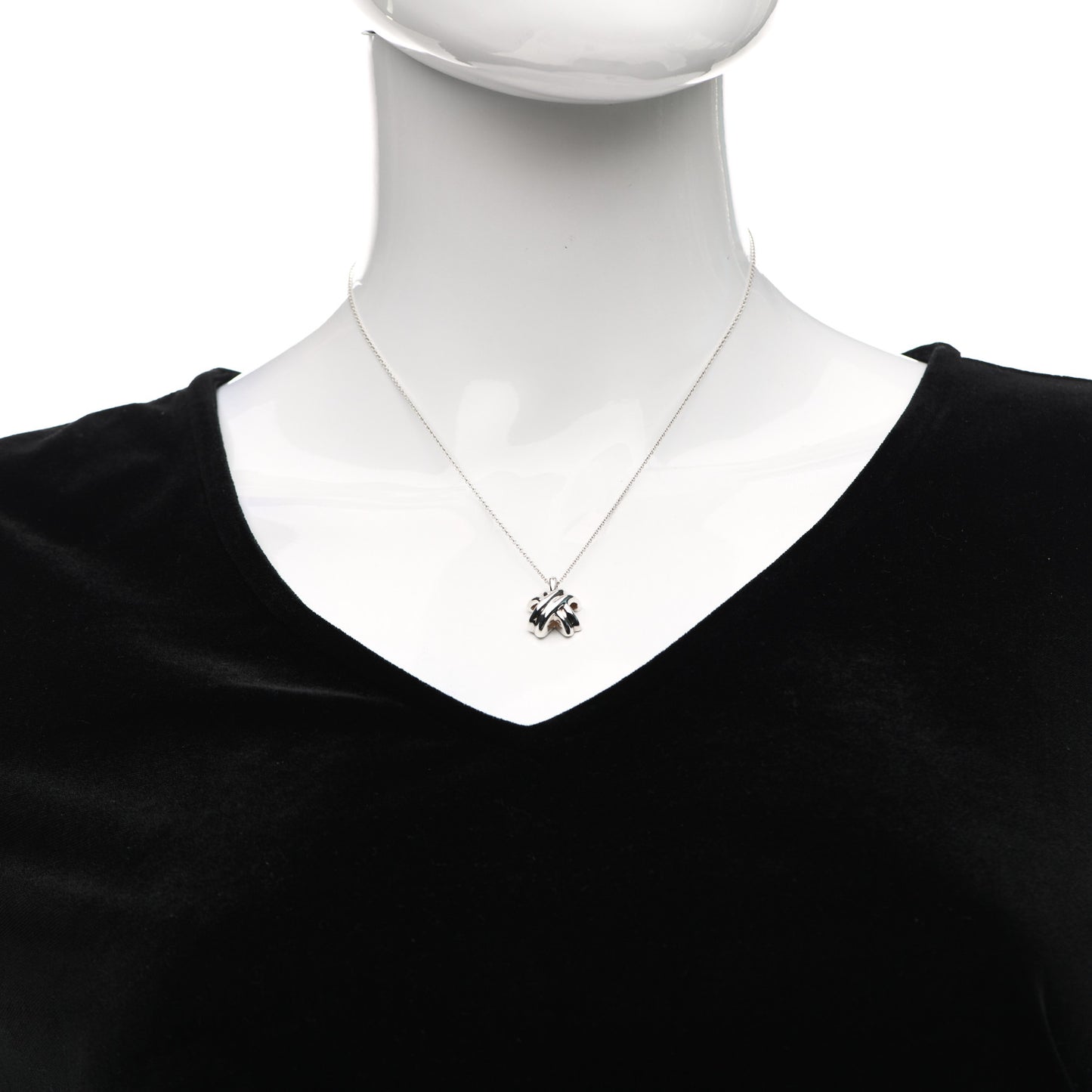 Sterling Silver Signature X Pendant Necklace