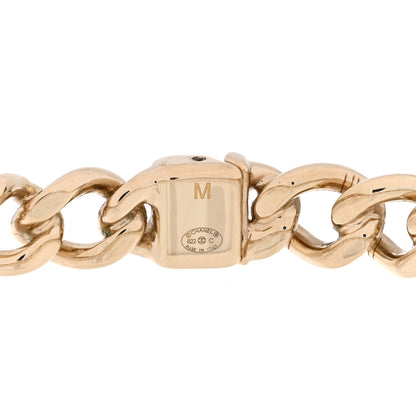 Chanel Metal CC Chain Link Choker Necklace M Gold 3 of 3