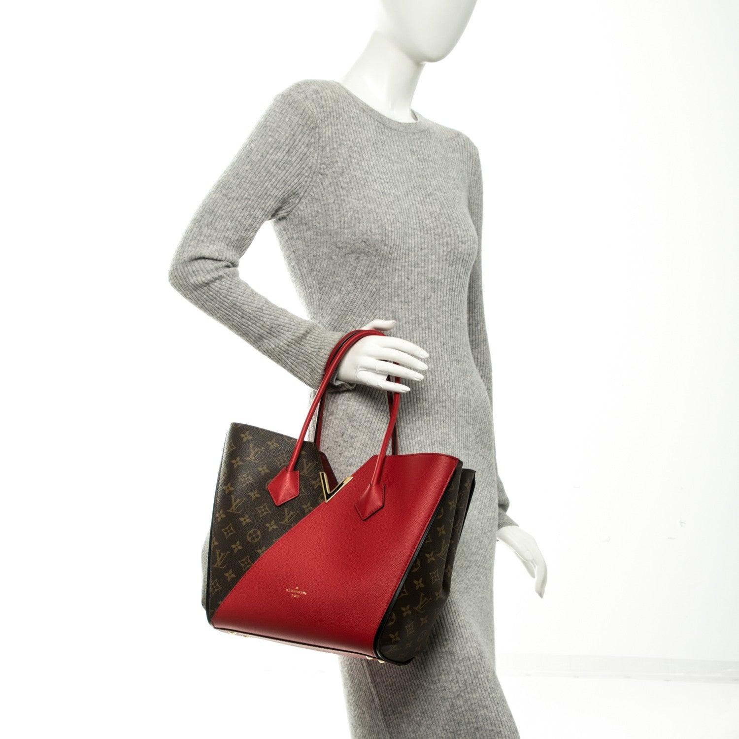 Louis Vuitton Calfskin Monogram Kimono Tote Cherry 2 of 6