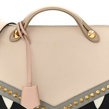 Fendi Vitello Dolce Monster Eyes Inlay Studded Medium By The Way Boston Bag Camelia Black Multicolor 8 of 12