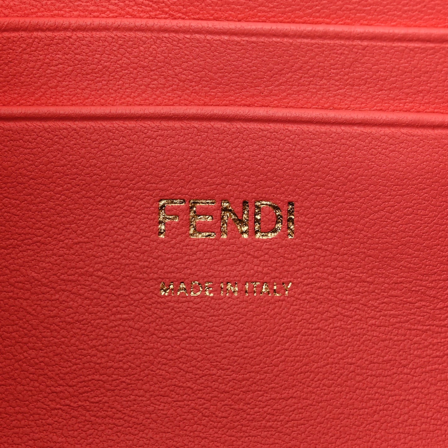 Nappa FF 1974 Embossed Mini Baguette Pink Dalia