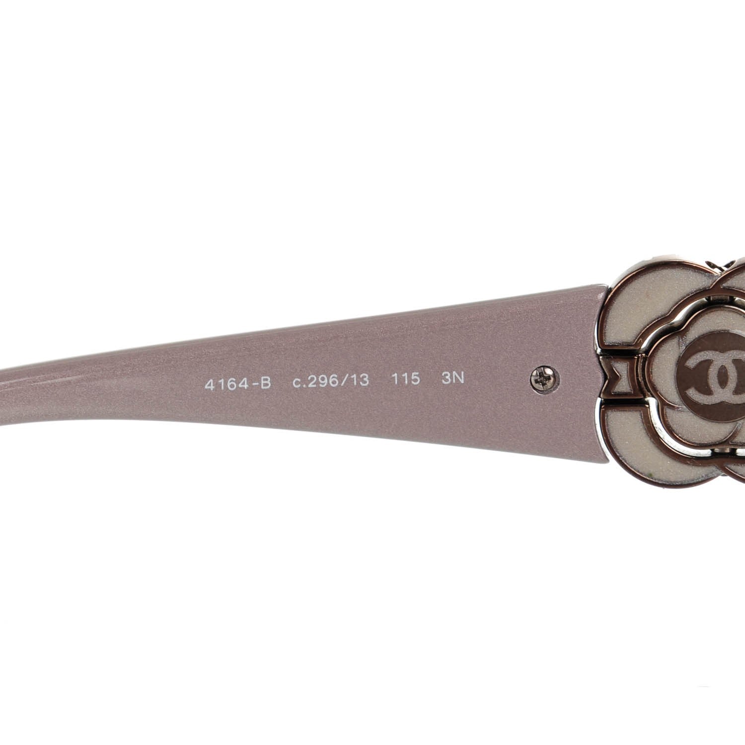 Chanel Swarovski Crystal Camellia CC Sunglasses 4164-B Bronze 4 of 5