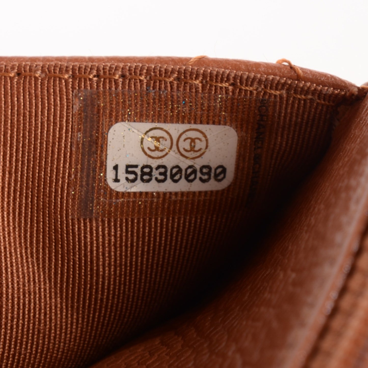 Caviar Quilted Wallet On Chain WOC Light Brown