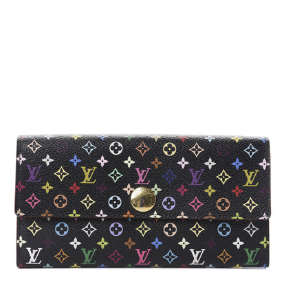 Louis Vuitton Monogram Multicolor Sarah Wallet Black Grenade 1 of 13