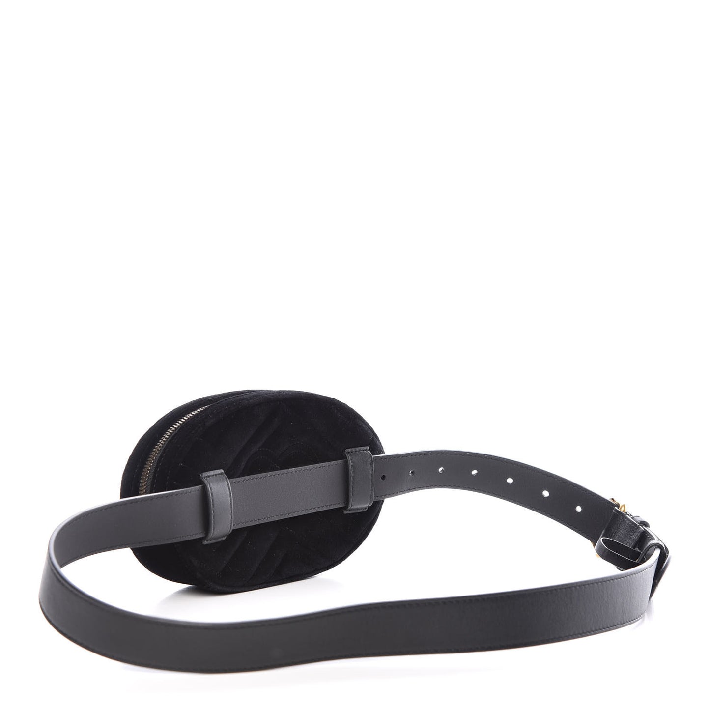Velvet Matelasse Crystal Star GG Marmont Belt Bag 95 38 Black