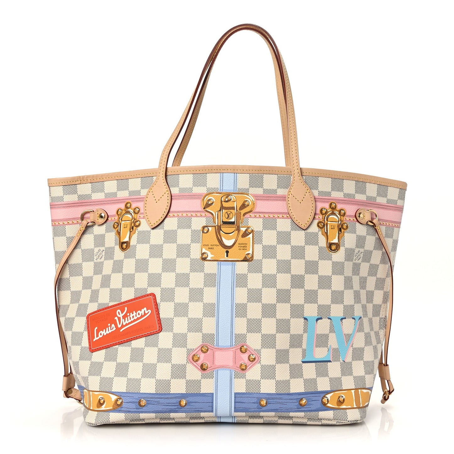 Damier Azur Summer Trunks Neo Neverfull MM