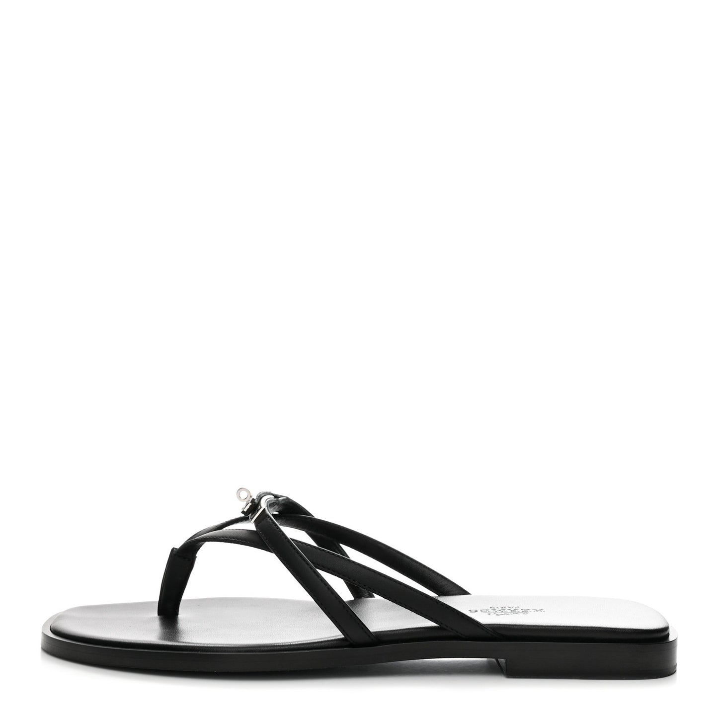 Calfskin Miss Sandals 38 Black