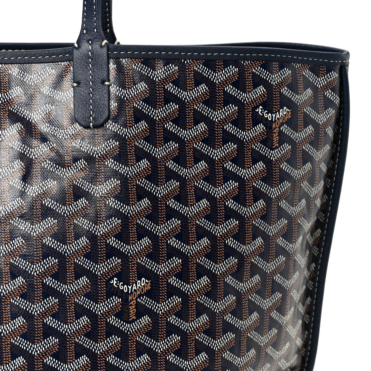 Goyardine Reversible Anjou PM Navy