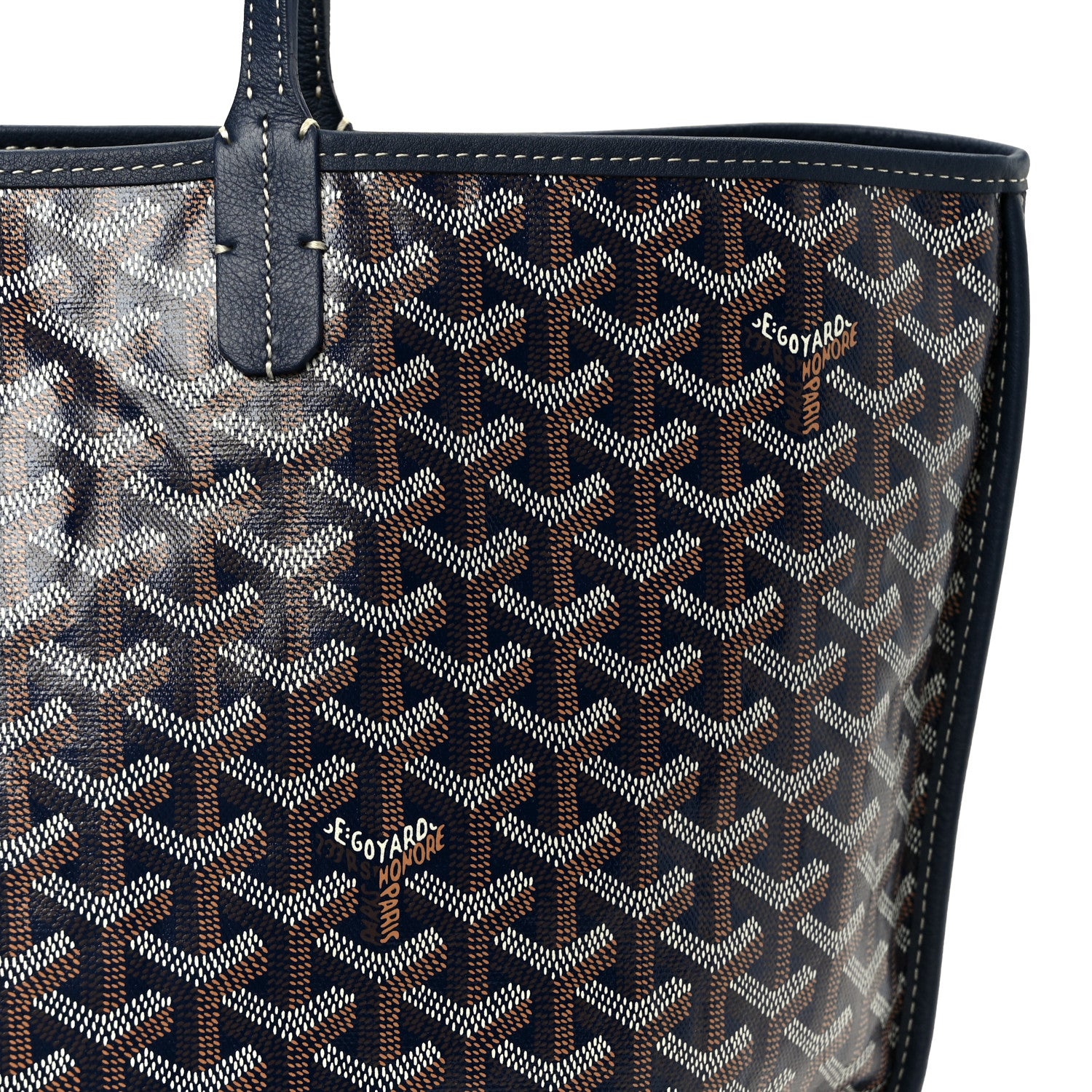 Goyard Goyardine Reversible Anjou PM Navy 14 of 19