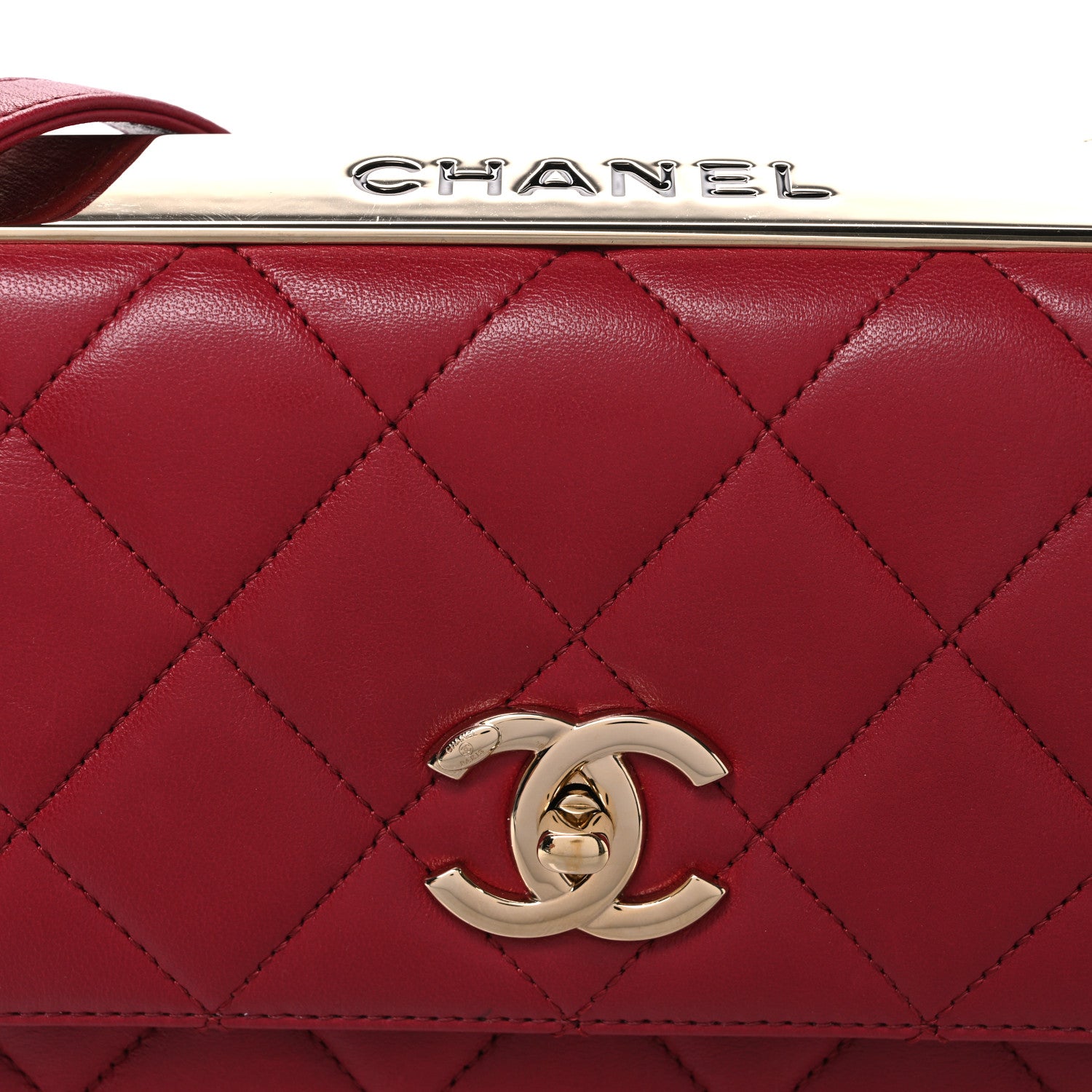 Chanel Lambskin Quilted Medium Trendy CC Flap Dark Pink 7 of 10