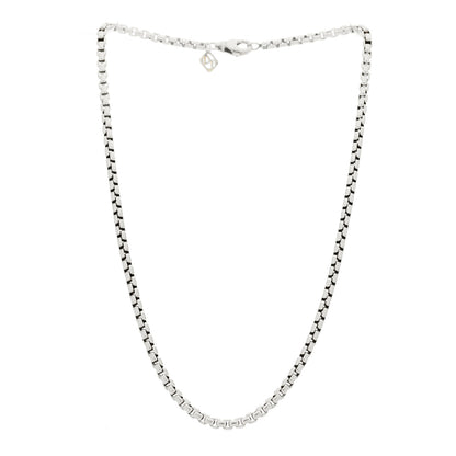 David Yurman Sterling Silver 14K Yellow Gold 3.6mm Box Chain Necklace 16" 3 of 5