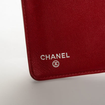 Chanel Caviar Timeless CC Yen Wallet Red 6 of 8