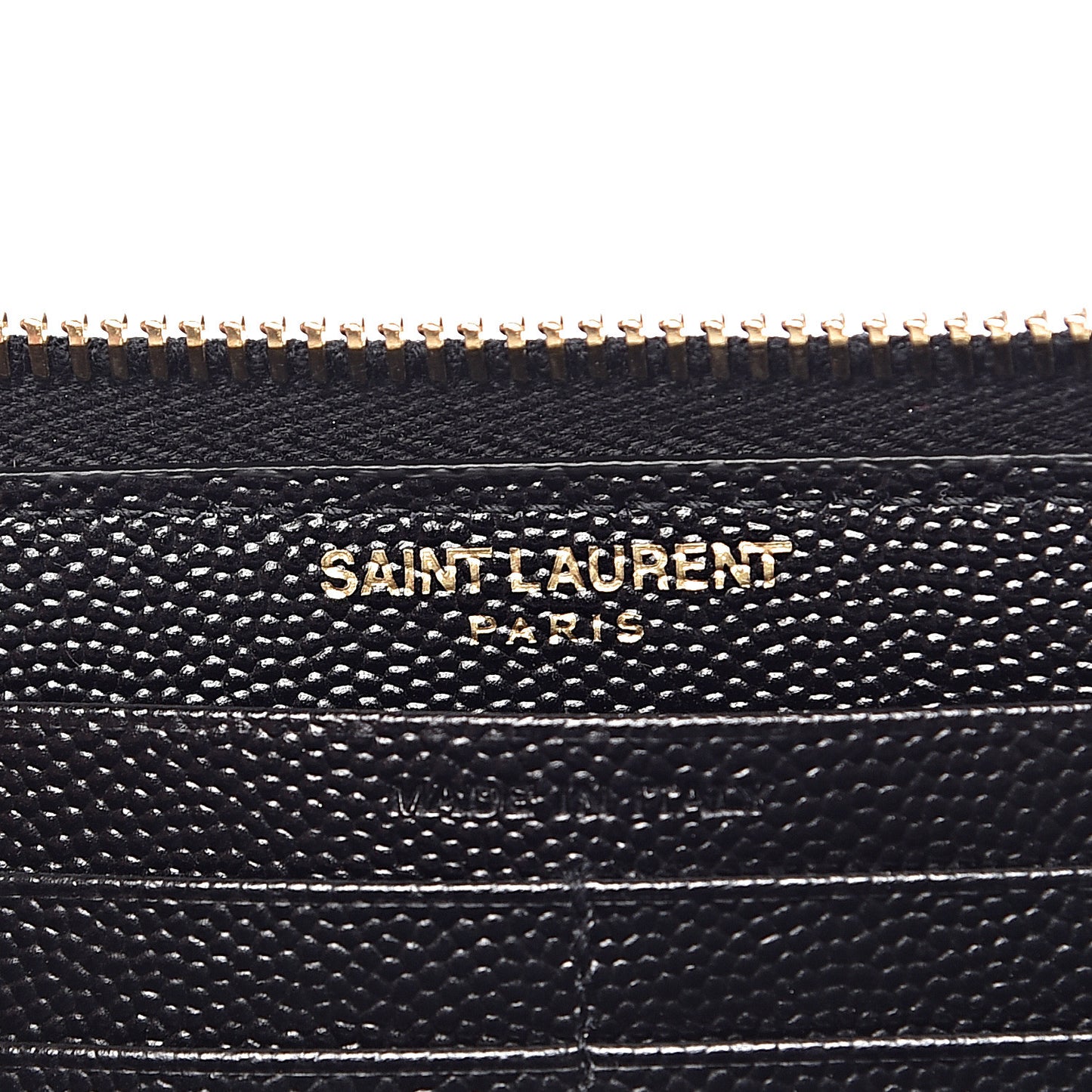 Grain De Poudre Matelasse Chevron Monogram Zip Around Wallet Black