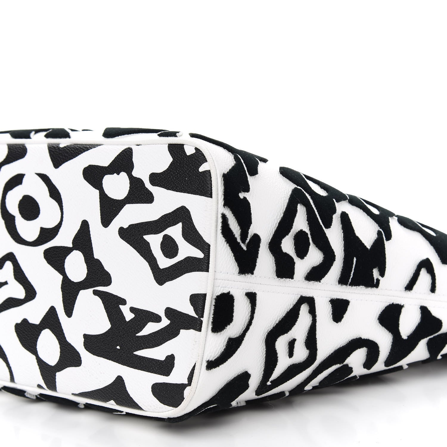 Louis Vuitton X UF Tufted Monogram Neverfull MM Black White 9 of 11
