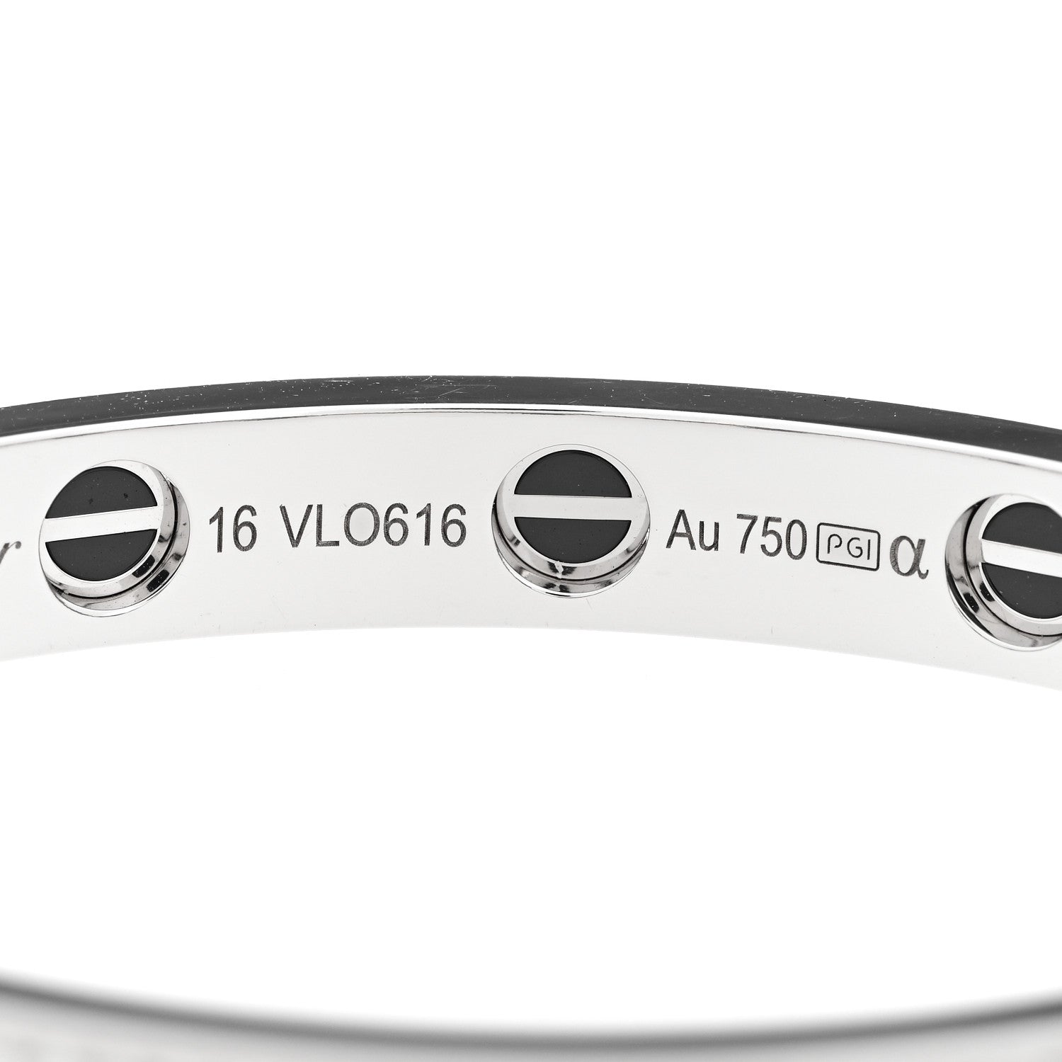 Cartier 18K White Gold Diamond Ceramic LOVE Paved Bracelet 16 4 of 7