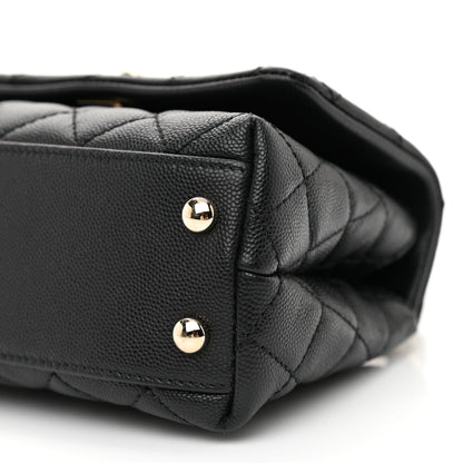 Chanel Caviar Quilted Extra Mini Coco Handle Flap Black 10 of 10