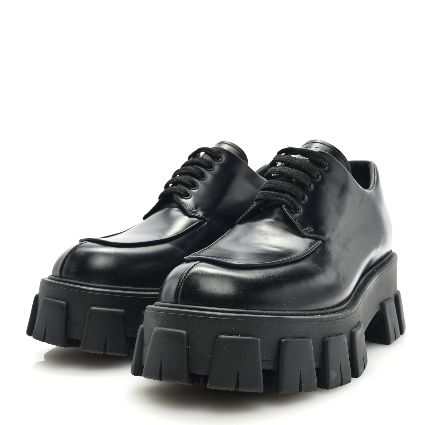 Spazzolato Rois Monolith 55mm Derby Loafers 38.5 Black