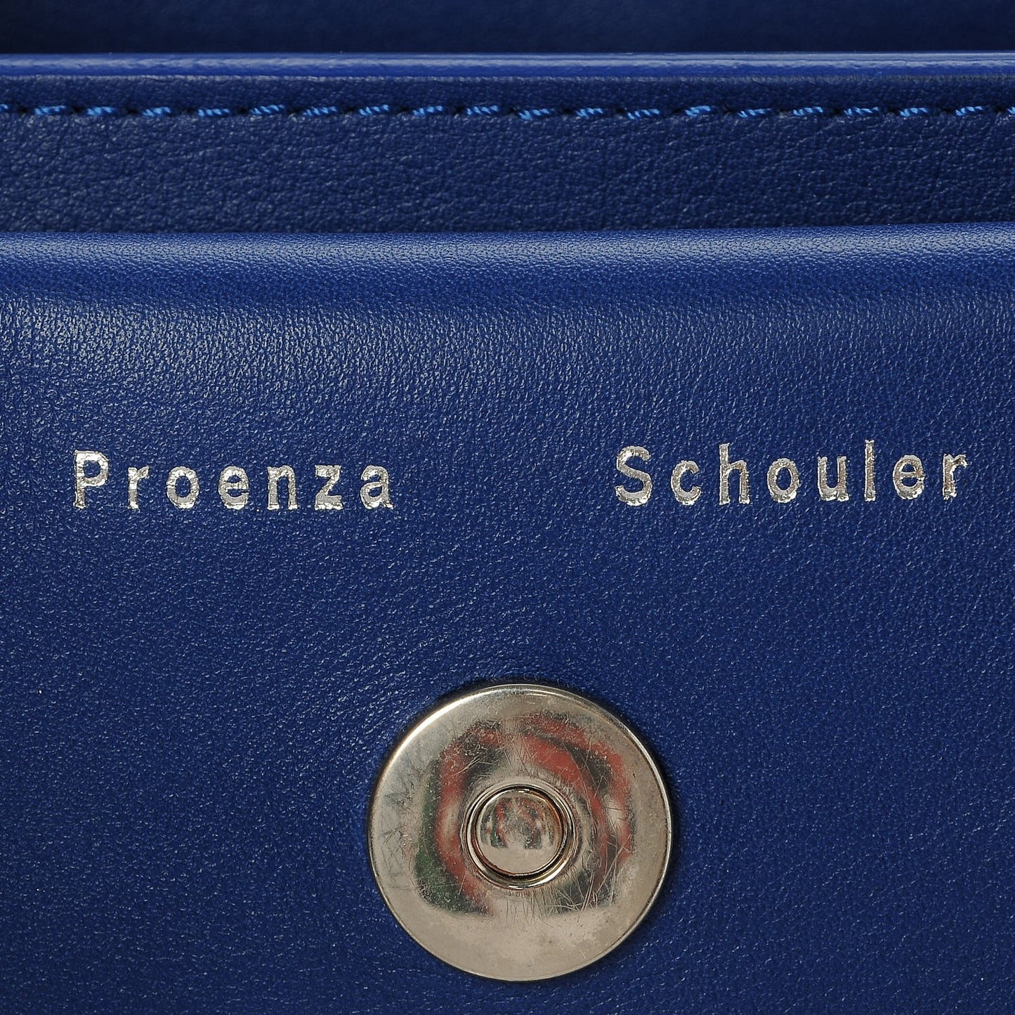Smooth Calfskin Mini PS11 Classic Shoulder Bag Royal Blue