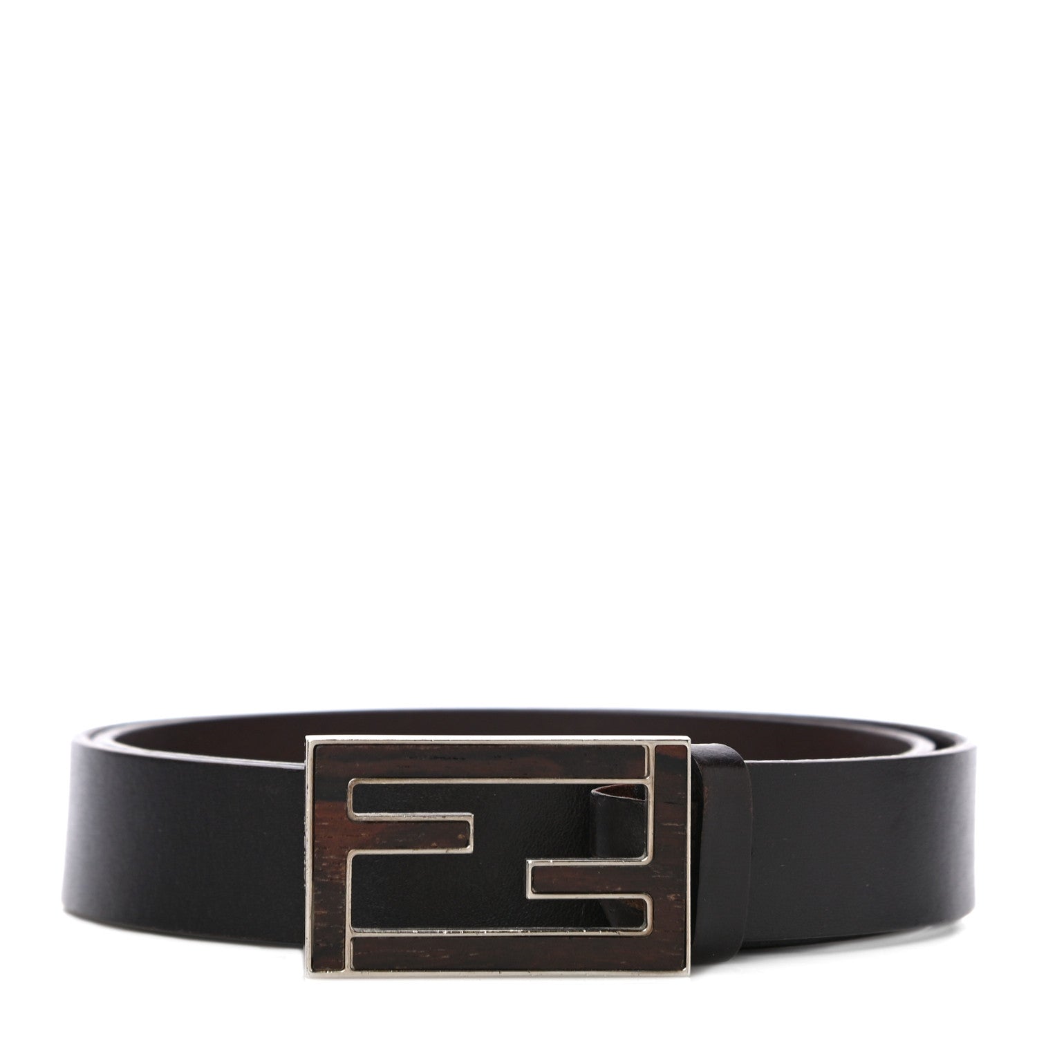 Fendi Calfskin FF Belt 85 34 Black 1 of 11