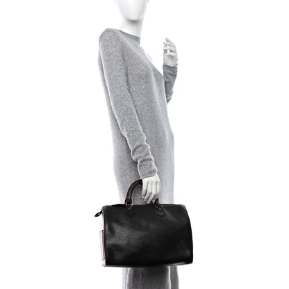 Louis Vuitton Epi Speedy 35 Black 2 of 16