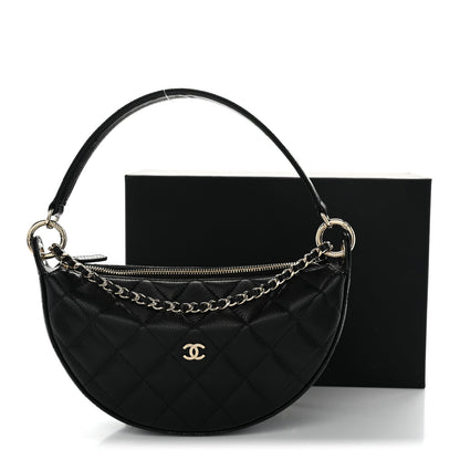 Chanel Caviar Quilted Other Shape With Chain Black 11 of 11