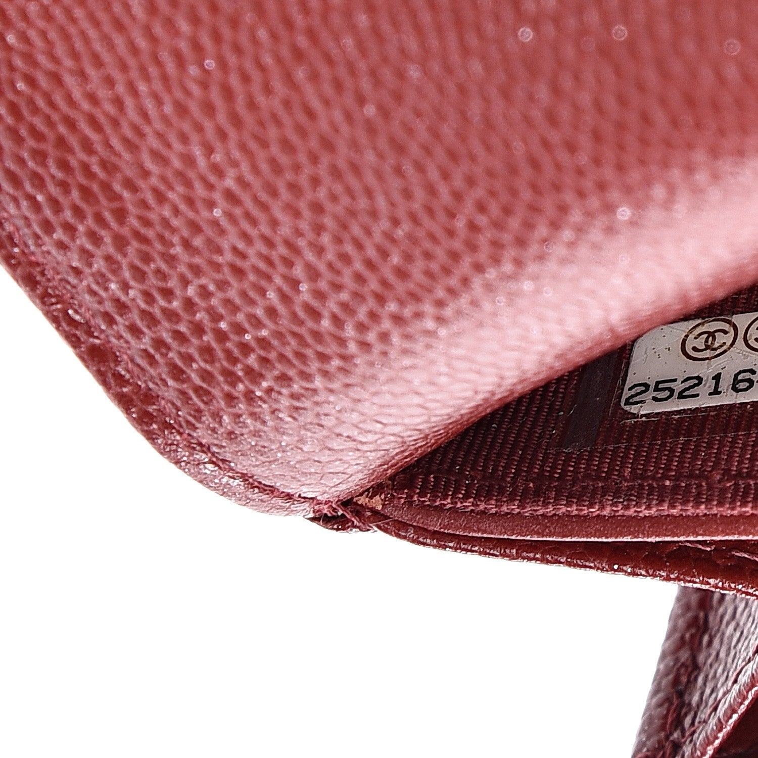Chanel Caviar Quilted Medium Flap Wallet Burgundy 7 of 9