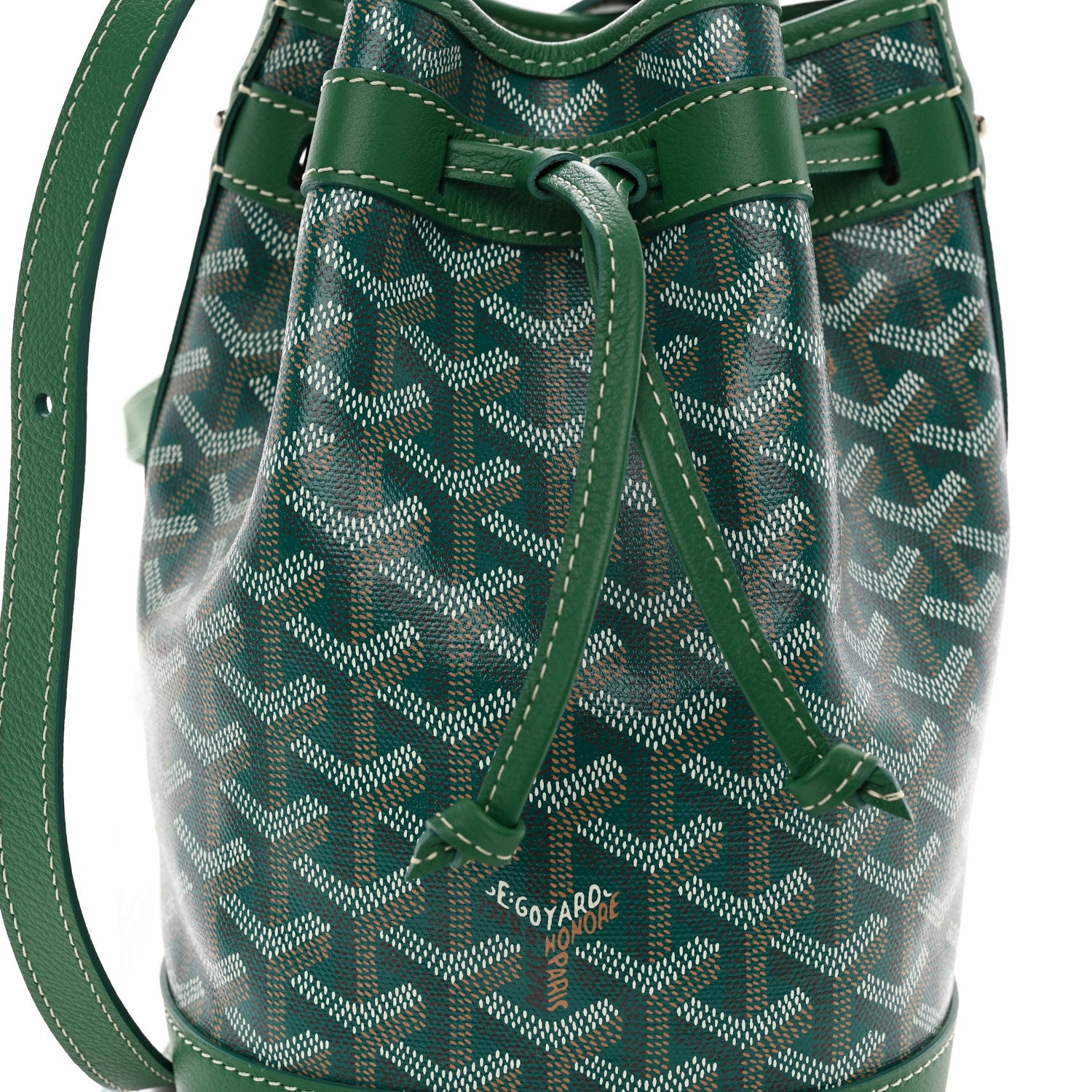Goyard Goyardine Petit Flot Bucket Bag PM Green 7 of 9