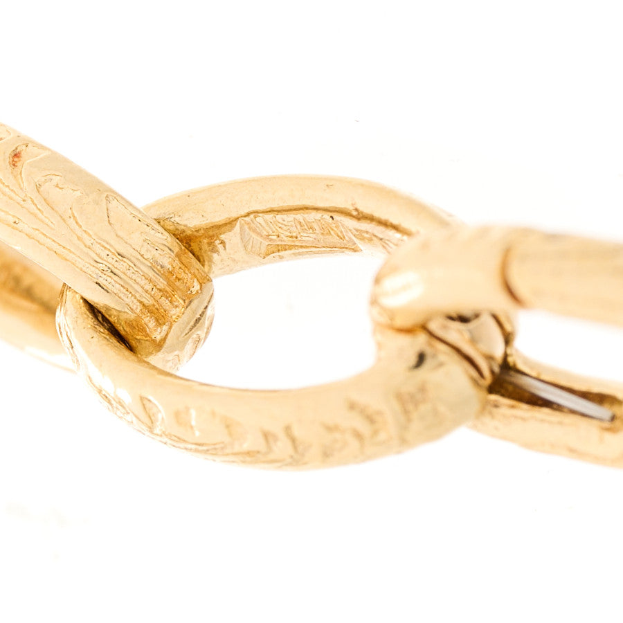 Gucci 18K Yellow Gold Open Link Chain Bracelet 3 of 5