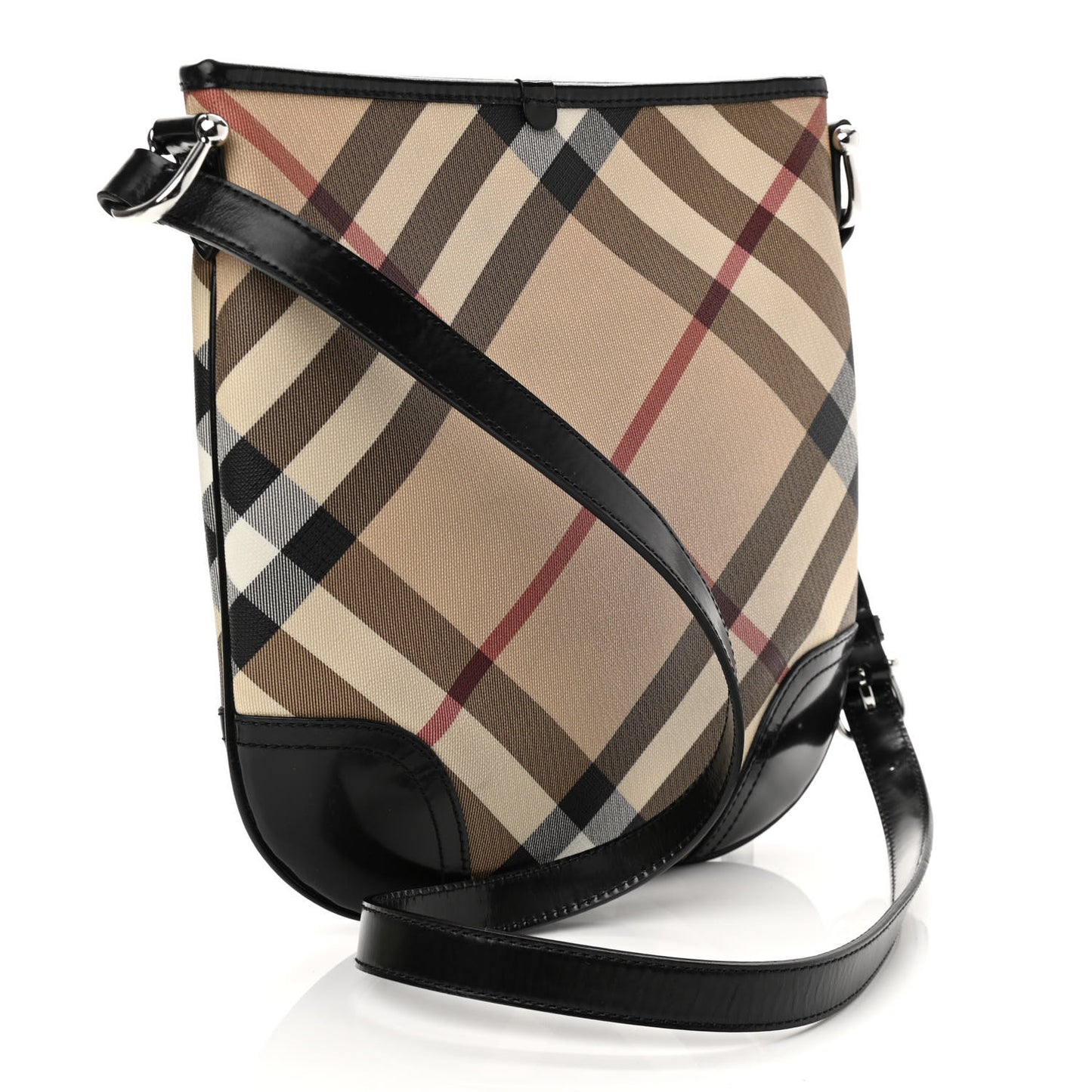 Supernova Check Small Dryden Crossbody Bag Black