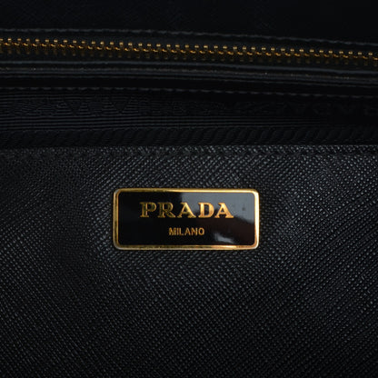 Prada Saffiano Medium Galleria Double Zip Tote Black 6 of 9