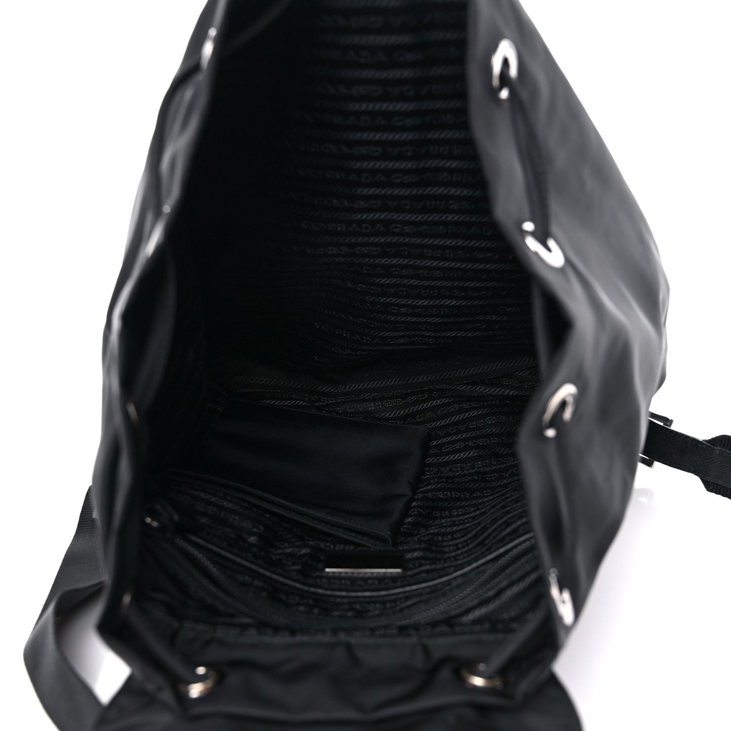Nylon Tessuto Saffiano Backpack Black