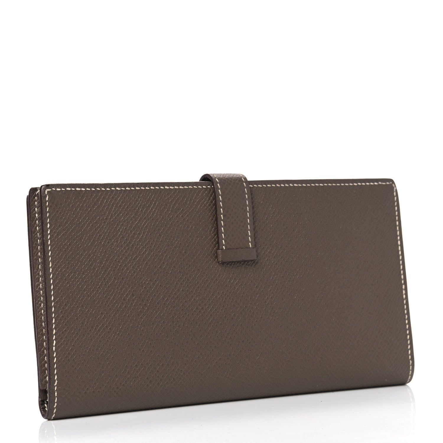 Hermes Epsom Bearn Gusset Wallet Etoupe 2 of 6