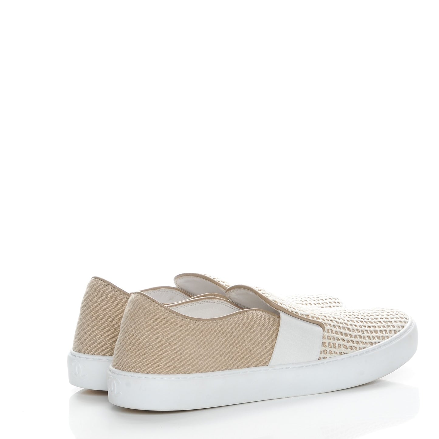 Fabric Mesh Sneakers 41 Beige