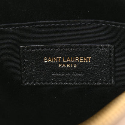Saint Laurent Calfskin Matelasse Monogram Lou Camera Bag Dark Beige 6 of 10